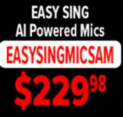 2001 Audio Video EASY SING AI Powered Mics offer