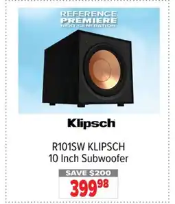 2001 Audio Video R101SW KLIPSCH 10 Inch Subwoofer offer