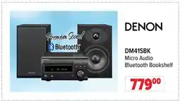 2001 Audio Video DENON DM41SBK Micro Audio Bluetooth Bookshelf offer