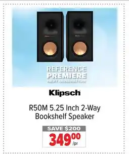 2001 Audio Video R50M Klipsch 5.25 Inch 2-Way Bookshelf Speaker offer