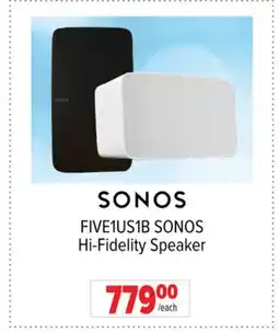 2001 Audio Video FIVE1US1B SONOS Hi-Fidelity Speaker offer