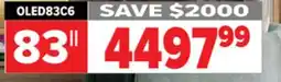 2001 Audio Video OLED83C6 83 LG OLED evo AI C6 4K Smart TV 2026 offer