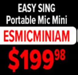 2001 Audio Video ESMICMINIAM EASY SING Portable Mic Mini offer
