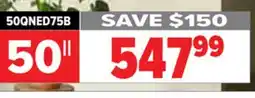 2001 Audio Video 50QNED75B 50 LG TV 4K QUANT DOT NANOCELL offer