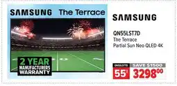2001 Audio Video QN55LST7D 55 SAMSUNG The Terrace Partial Sun Neo QLED 4K offer