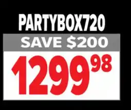 2001 Audio Video PARTYBOX720 JBL Party Boxes & Lights! DAZZLING LIGHTS, STROBE & PRO SOUND offer