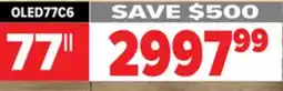 2001 Audio Video OLED77C6 77 LG OLED 4K ALPHA 9 HDR PANEL offer