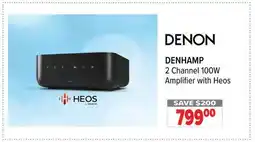 2001 Audio Video DENHMAMP DENON 2 Channel 100W Amplifier with Heos offer