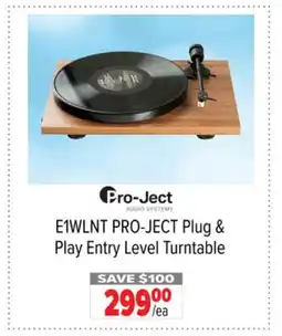 2001 Audio Video E1WLNT PRO-JECT Plug & Play Entry Level Turntable offer