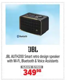 2001 Audio Video JBL AUTH200 Smart retro design speaker with Wi-Fi, Bluetooth & Voice Assistants offer