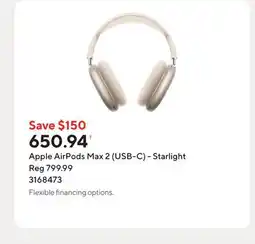Staples Apple AirPods Max 2 (USB-C) - Starlight offer