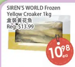 Fresh Palace Supermarket SIREN'S WORLD Frozen Yellow Croaker offer