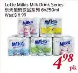 Tone Tai Supermarket Lotte Milkis Milk Drink Series offer