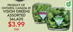 Fiesta Farms VISION GREENS ASSORTED SALADS offer
