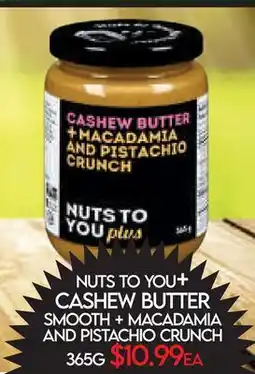 Fiesta Farms NUTS TO YOU+ CASHEW BUTTER offer