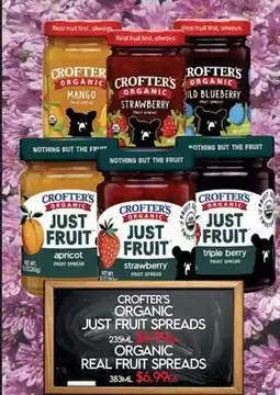 Fiesta Farms CROFTER'S ORGANIC JUST FRUIT SPREADS offer