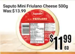 Nations Fresh Foods Saputo Mini Friulano Cheese offer