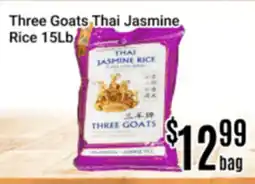 Nations Fresh Foods Three Goats Thai Jasmine Rice 15Lb offer