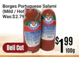 Nations Fresh Foods Borges Portuguese Salami (Mild / Hot) offer