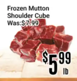 Nations Fresh Foods Frozen Mutton Shoulder Cube offer