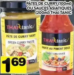 Supermarché PA Thai tanic pates de curry ou sauces asiatiques offer