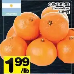 Supermarché PA Clementines offer