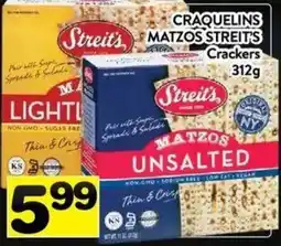 Supermarché PA Streit's matzos crackers offer