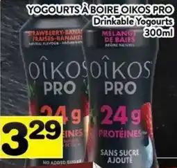 Supermarché PA Oikos pro drinkable yogurts offer