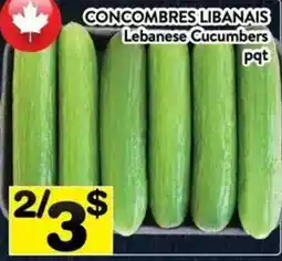 Supermarché PA Lebanese Cucumbers offer