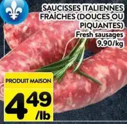 Supermarché PA Fresh sausages offer