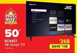 Visions Electronics JVC 50" 4K Smart TV offer