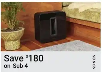Visions Electronics Sonos sub 4 offer