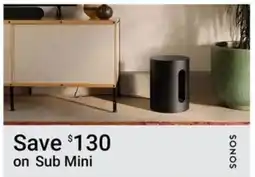 Visions Electronics Sonos Sub Mini offer
