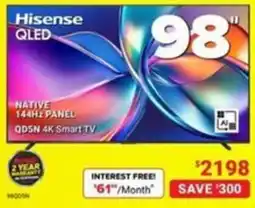 Visions Electronics Hisense QLED QDSN 4K Smart TV offer