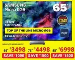 Visions Electronics Samsung R95H 4K Smart TV offer
