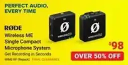Visions Electronics Rode wireless me single compact microphone system offer