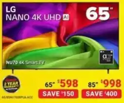 Visions Electronics LG Nano 4K UHD AI offer