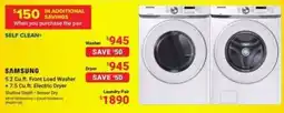 Visions Electronics Samsung laundry pair offer