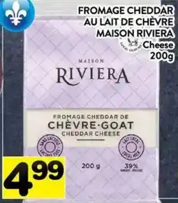 Supermarché PA Maison Riviera cheddar cheese goat offer