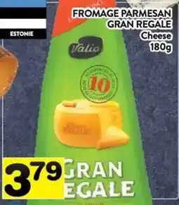 Supermarché PA Valio fromage parmesan gran regale offer