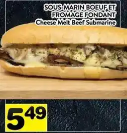 Supermarché PA Cheese Melt Beef Submarine offer