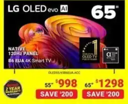 Visions Electronics LG OLED evo AI 65" offer