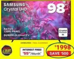 Visions Electronics Samsung Crystal UHD offer