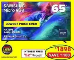 Visions Electronics Samsung Micro RGB 65" offer