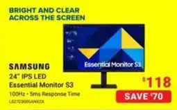 Visions Electronics Samsung 24" ips led essential monitor s3 offer