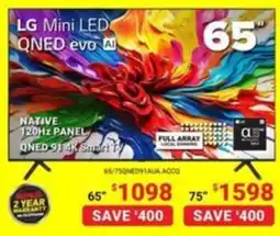 Visions Electronics LG Mini LED QNED evo AI offer