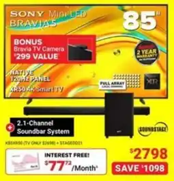 Visions Electronics Sony Bravia 85" Mini LED TV offer