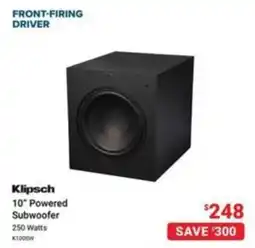 Visions Electronics Klipsch 10" Powered Subwoofer offer
