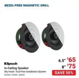 Visions Electronics Klipsch In-Ceiling Speaker offer