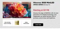 Visions Electronics Hisense RGB MiniLED UR9SG SERIES 4K Smart TV offer